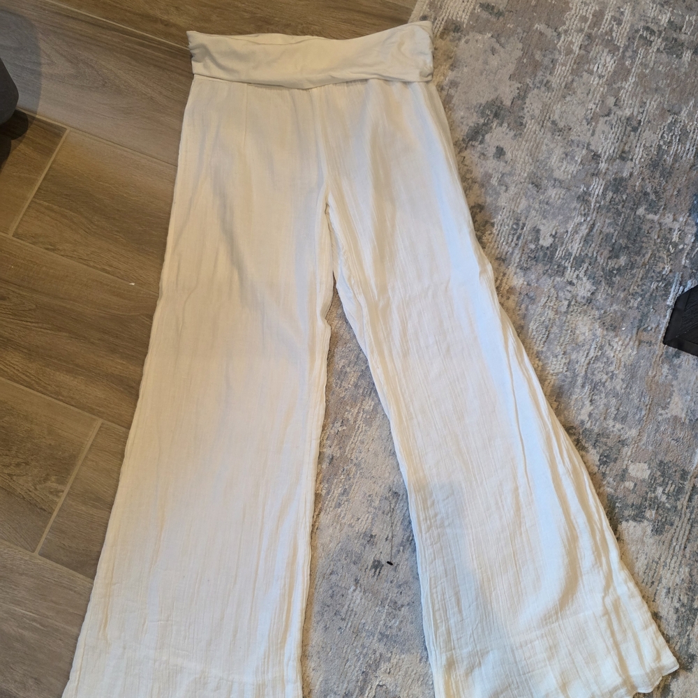 VENUS White Wide Leg Pants